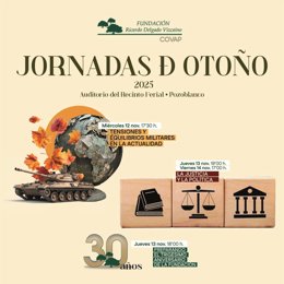 Cartel de las Jornadas de Otoño de Fundación Ricardo Delgado Vizcaíno.