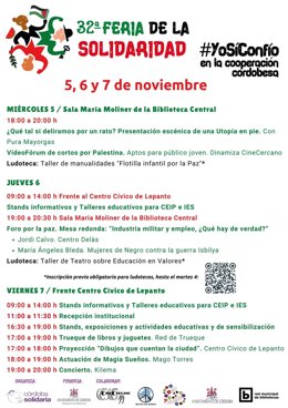 Cartel de la 32ª Feria de la Solidaridad.