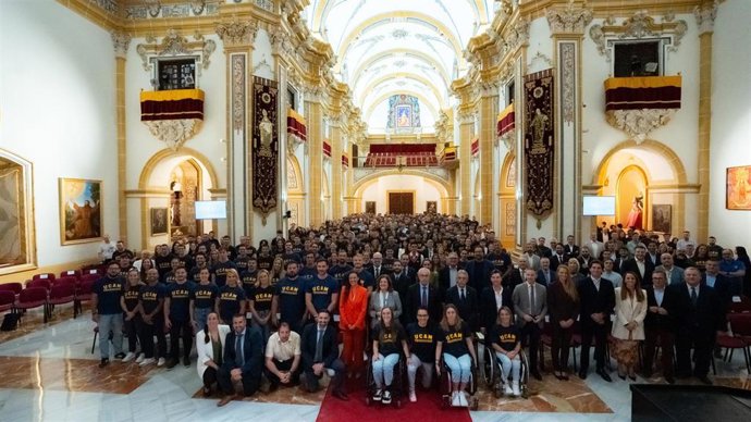 Gala del Deporte de la UCAM que ha reunido en el Monasterio de Los Jerónimos a olímpicos como Mireia Belmonte, Saúl Craviotto, Carolina Marín o Lydia Valentín, entre otros