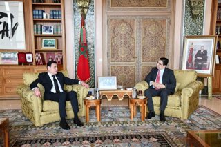 El ministro de Exteriores de Marruecos, Naser Burita, recibe a su homólogo de Paraguay, Rubén Ramírez Lezcano