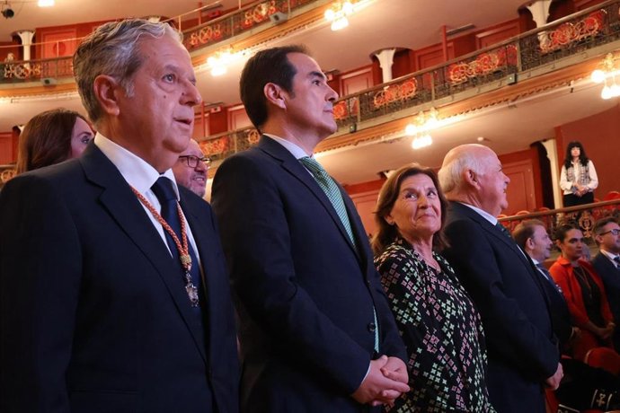El consejero de Justicia, Administración Local y Función Pública de la Junta de Andalucía, José Antonio Nieto, en la entrega de las Medallas de la Ciudad 2025.