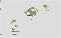 El tiempo hoy, jueves 30 de octubre, en Baleares.