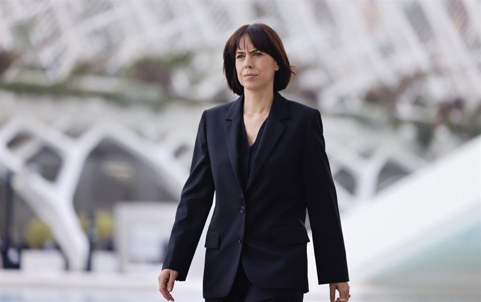 La ministra de Ciencia, Innovación y Universidades, Diana Morant, a su llegada al homenaje a las víctimas de la dana, en el Museo de las Ciencias Príncipe Felipe, a 29 de octubre de 2025, en Valencia, Comunidad Valenciana (España). 