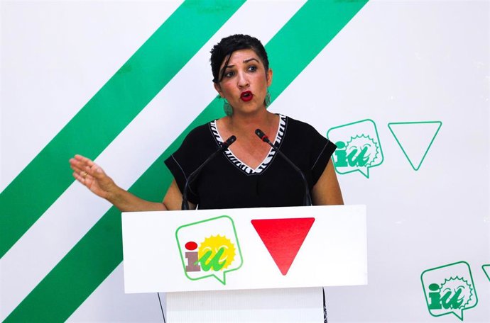 Archivo - La coordinadora provincial de IU Toni Morillas, ha manifestado tras conocer la propuesta los Presupuestos de la Junta que "son, de nuevo, una una pantomima que no sirve para atender las necesidades urgentes quue tienen los malagueños".