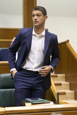 Archivo - El portavoz del PNV en el Parlamento Vasco, Joseba Díez Antxustegi