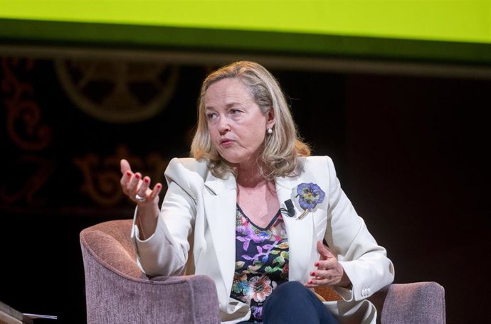 Archivo - La presidenta del Banco Europeo de Inversiones (BEI), Nadia Calviño.