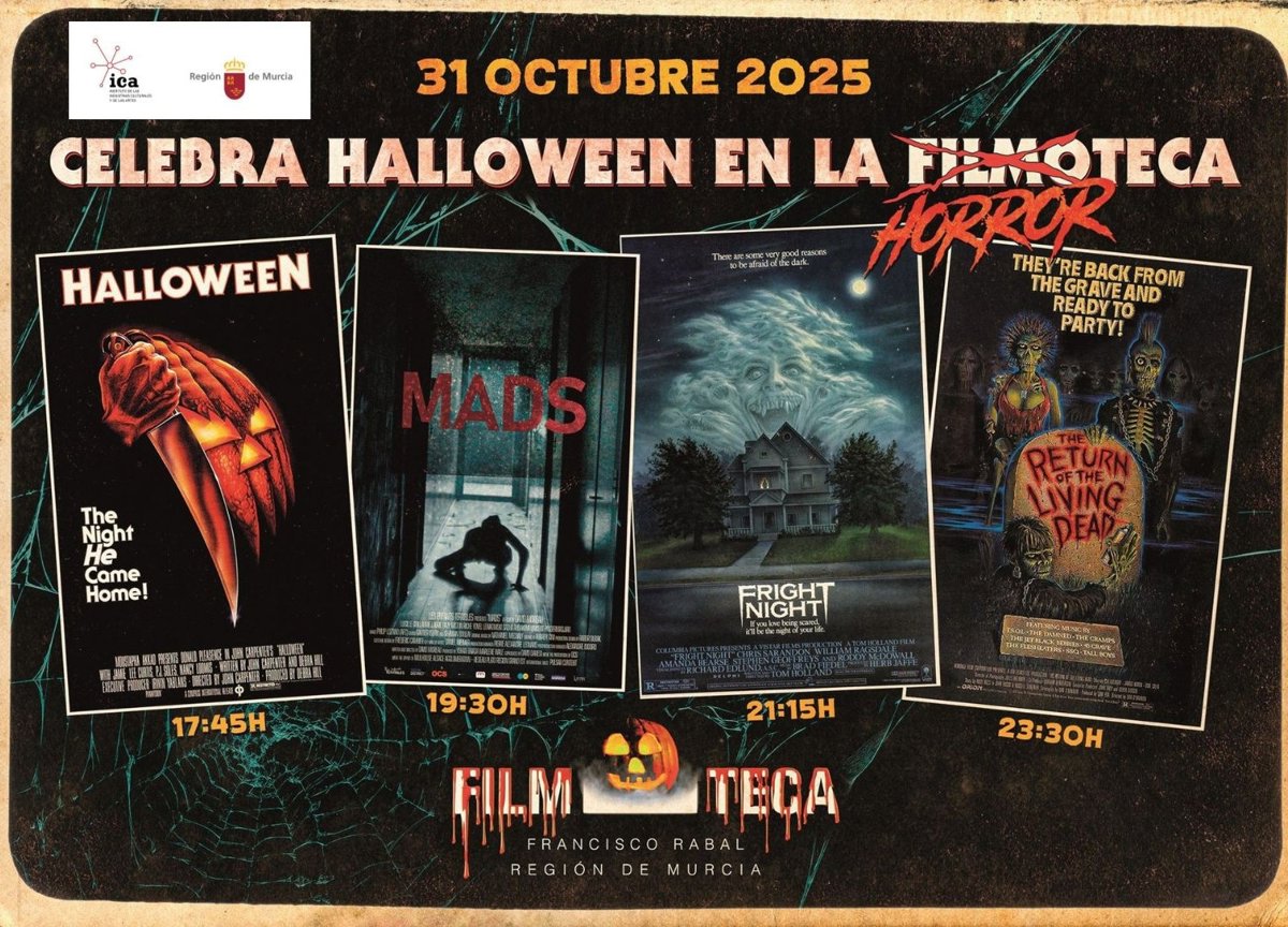 La Filmoteca regional celebra este viernes su tradicional maratón de Halloween con cuatro películas