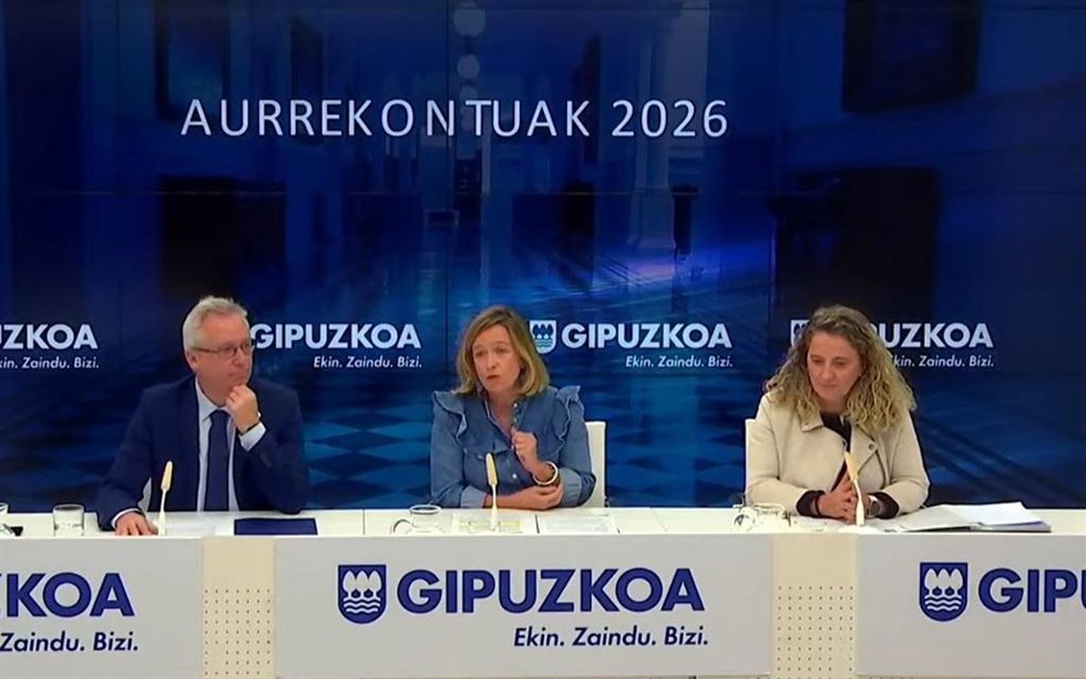 Presentación de los presupuestos de Gipuzkoa para 2026