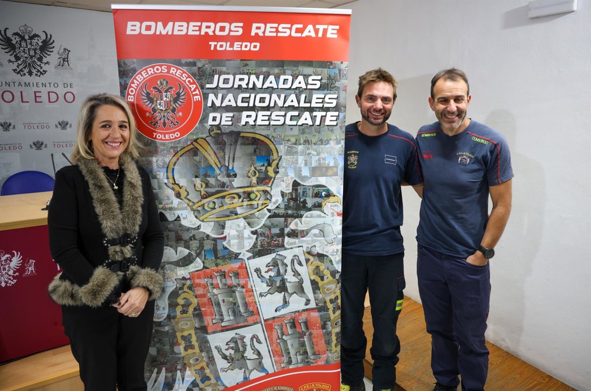 Cien profesionales participarán en las XIX Jornadas de Rescate en Altura para Bomberos en Toledo el próximo viernes