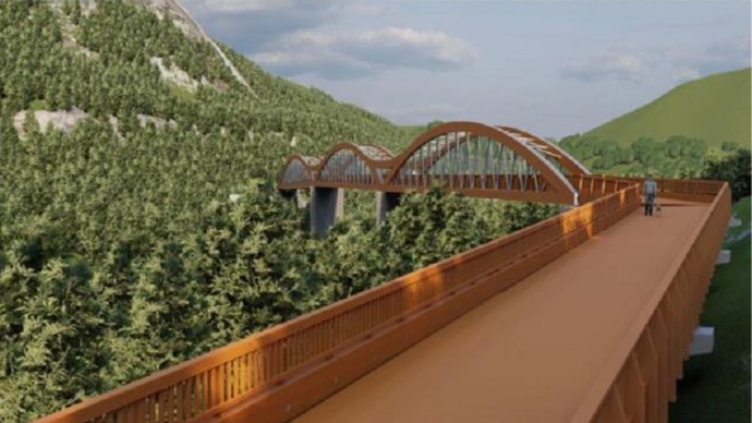 La construcción de la nueva pasarela peatonal y ciclable de Arbuio en Alonsotegi comenzará en diciembre.