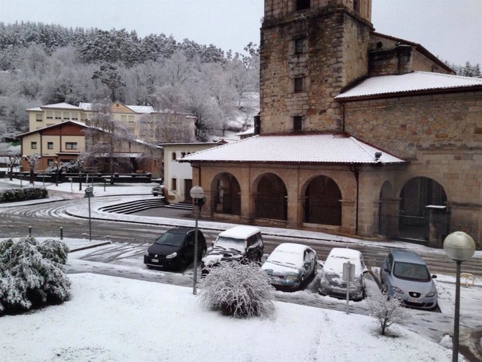 Archivo - Nieve en Gordexola