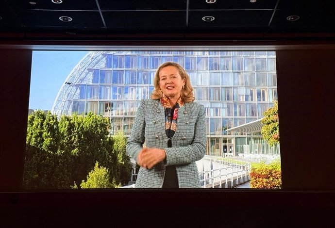 La presidenta del Banc Europeu d'Inversions, Nadia Calviño