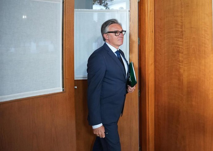 El portavoz del Grupo Parlamentario Vox en Andalucía, Manuel Gavira, en una imagen de archivo.