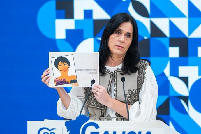 La secretaria general del PPdeG, Paula Prado, en rueda de prensa.