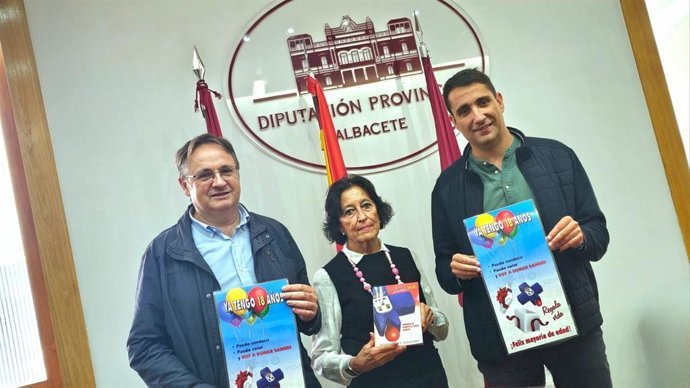 La Diputación de Albacete y la Hermandad de Donantes de Sangre presentan la campaña 'Mayoría de Edad'.