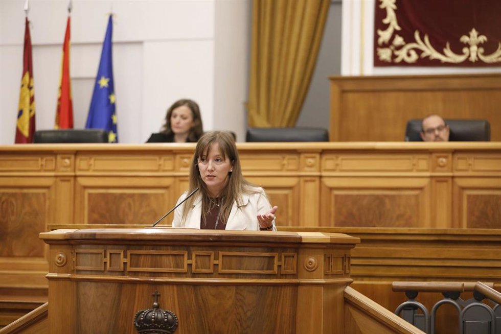 La diputada del PP Tania Andicoberry, en el pleno.