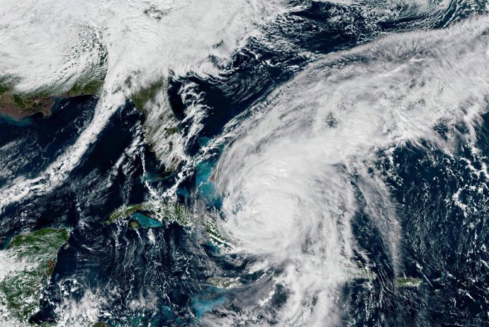 Imagem de satélite do furacão "Melissa" sobre o Caribe.