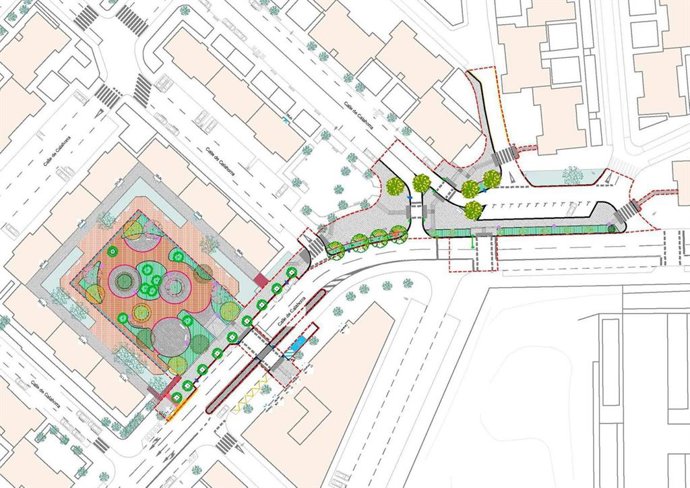 Licuas impulsa la regeneración urbana en Ambroz (Vicálvaro) con más espacios verdes y accesibles
