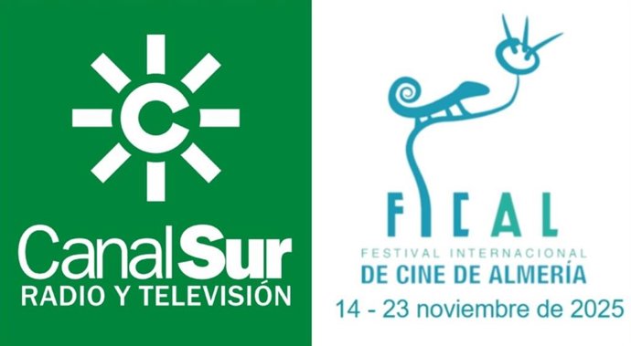 Logos de Canal Sur RTVA y del XXIV Festival Internacional de Cine de Almería (Fical).