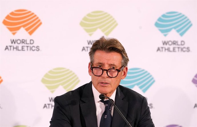 Archivo - Sebastian Coe, presidente de World Athletics