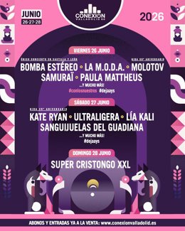 Cartel del Conexión Valladolid.