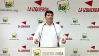 IU critica que Huelva es la provincia "con menor inversión" de la Junta en los Presupuestos para 2026