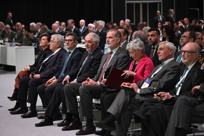 Felipe VI clausura del VI Congreso de la Conferencia Mundial de Justicia Constitucional en Madrid