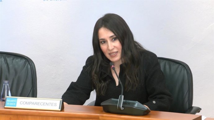 La directora xeral de la CSAG, Concepción Pombo, comparece en la Comisión 3ª de Economía, Facenda, e Orzamentos.
