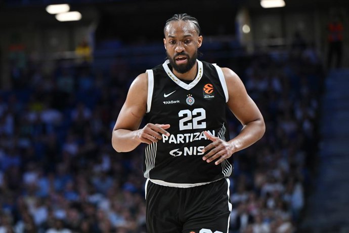 October 15, 2025, Madrid, Spain: Jabari Parker of Partizan seen during the Euro League match between Real Madrid and Partizan Mozzart Bet Belgrade at Movistar Arena. Final score  Real Madrid 93 : 86 Partizan Mozzart Bet Belgrade