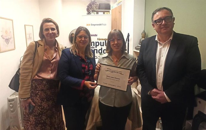 EmprendeRioja distingue en Arnedo el proyecto emprendedor Agua bienestar y belleza natural