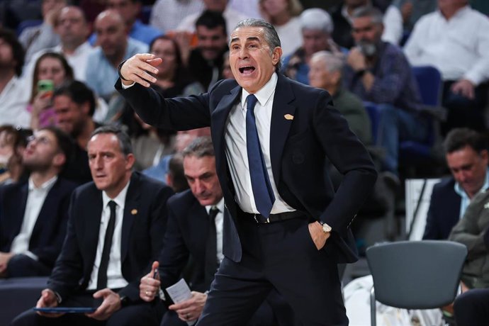 Sergio Scariolo, entrenador del Real Madrid.