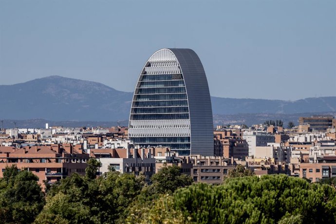 Sede del BBVA en Madrid, a 3 de octubre de 2025, en Madrid (España).