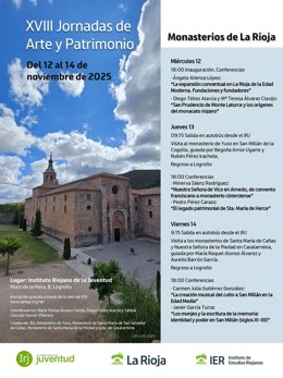 Las XVIII Jornadas de Arte y Patrimonio Regional profundizan en el legado monástico riojano