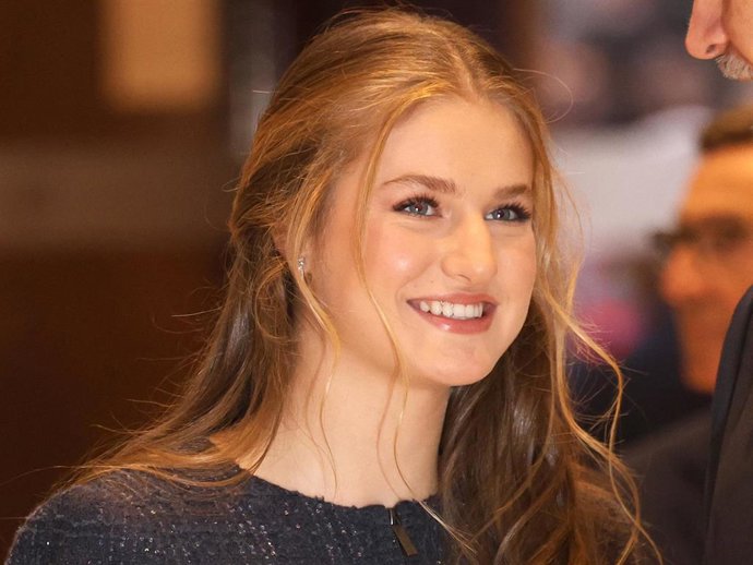 La Princesa Leonor  durante los últimos  Premios Princesa de Asturias