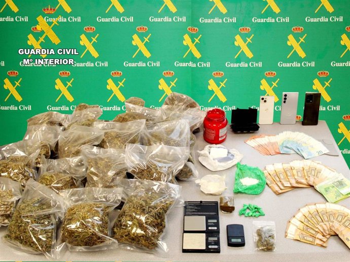 Droga y efectos intervenidos en la operación