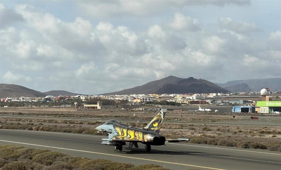 Una de las aeronaves militares que participó en las maniobras militares del ejercicio internacional Ocean Sky 2025.