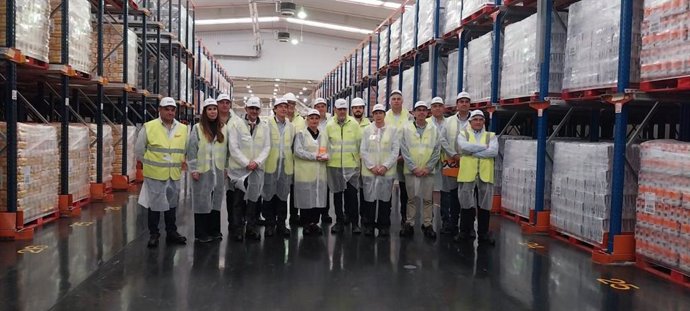 Visita de la consejera de Industria, Leticia García, a la planta de ACOR en Olmedo (Valladolid)