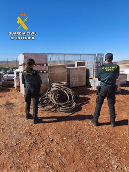 La Guardia Civil detiene a los siete presuntos autores de un delito de robo de cable de cobre en Ferreruela de Huerva