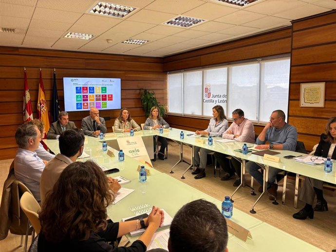 La consejera de Agricultura, Ganadería y Desarrollo Rural, María González Corral, se reúne con representantes de los nuevos grupos sectoriales que forman parte de AKISCyL