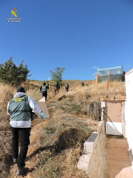 Imagen de uno de los registros practicados en Santa María de Huerta (Soria).