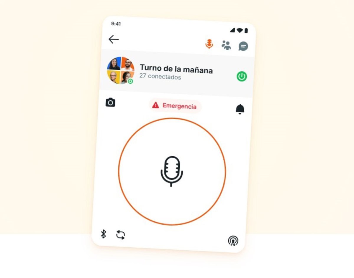 This is Zello, Rosalía’s favorite app to chat with her friends that works like a walkie-talkie.