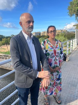 Los consellers insulares del PSIB Jaume Mateu y Juana M. Adrover.