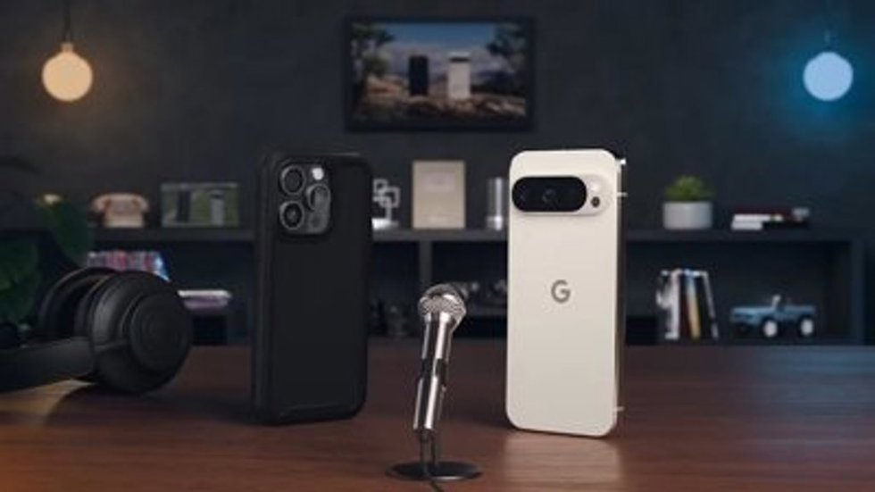 Un iPhone y un Pixel conversando