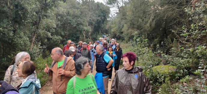 Ciclo de paseos de gente mayor organizado por la Diputación de Barcelona