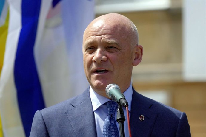 Archivo - Arquivo - 12 de maio de 2023, Odesa, Ucrânia: O chefe da cidade de Odesa, Hennadii Trukhanov, é fotografado durante a inauguração da Praça Prokhorivskyi após a restauração e as comemorações dos Justos entre as Nações, Odesa, sul da Ucrânia.