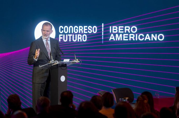 El Rey Felipe VI interviene en el Congreso Futuro Iberoamericano