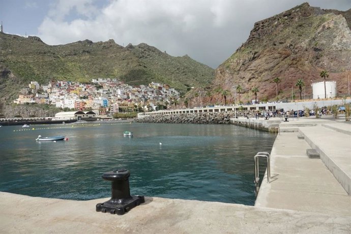 Zona de baño de El Bloque, en el litoral de Valleseco