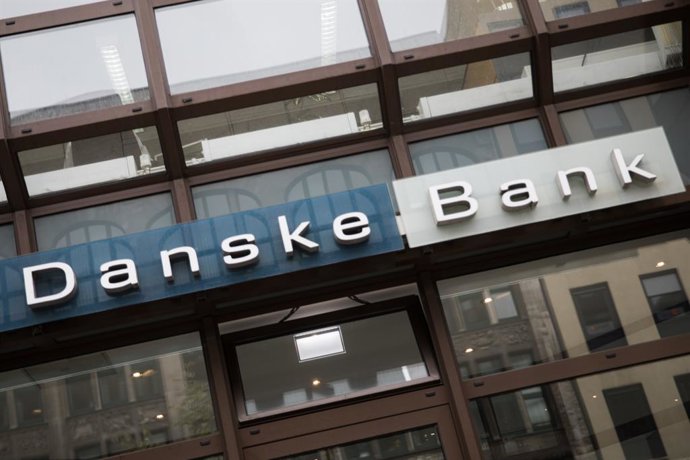 Archivo - Logo de Danske Bank en unas oficinas de Hamburgo (Alemania).