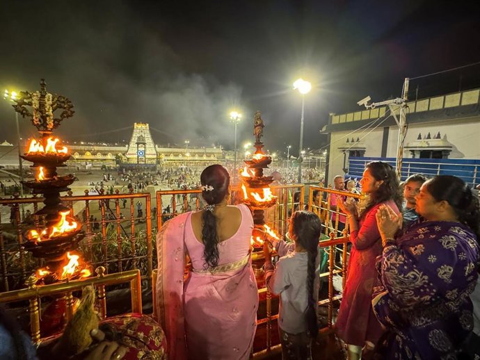 Archivo - Templo de Venkateswara en Andhra Pradesh (India) 