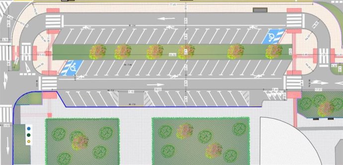 Reordenación del aparcamiento en la avenida San Agustín